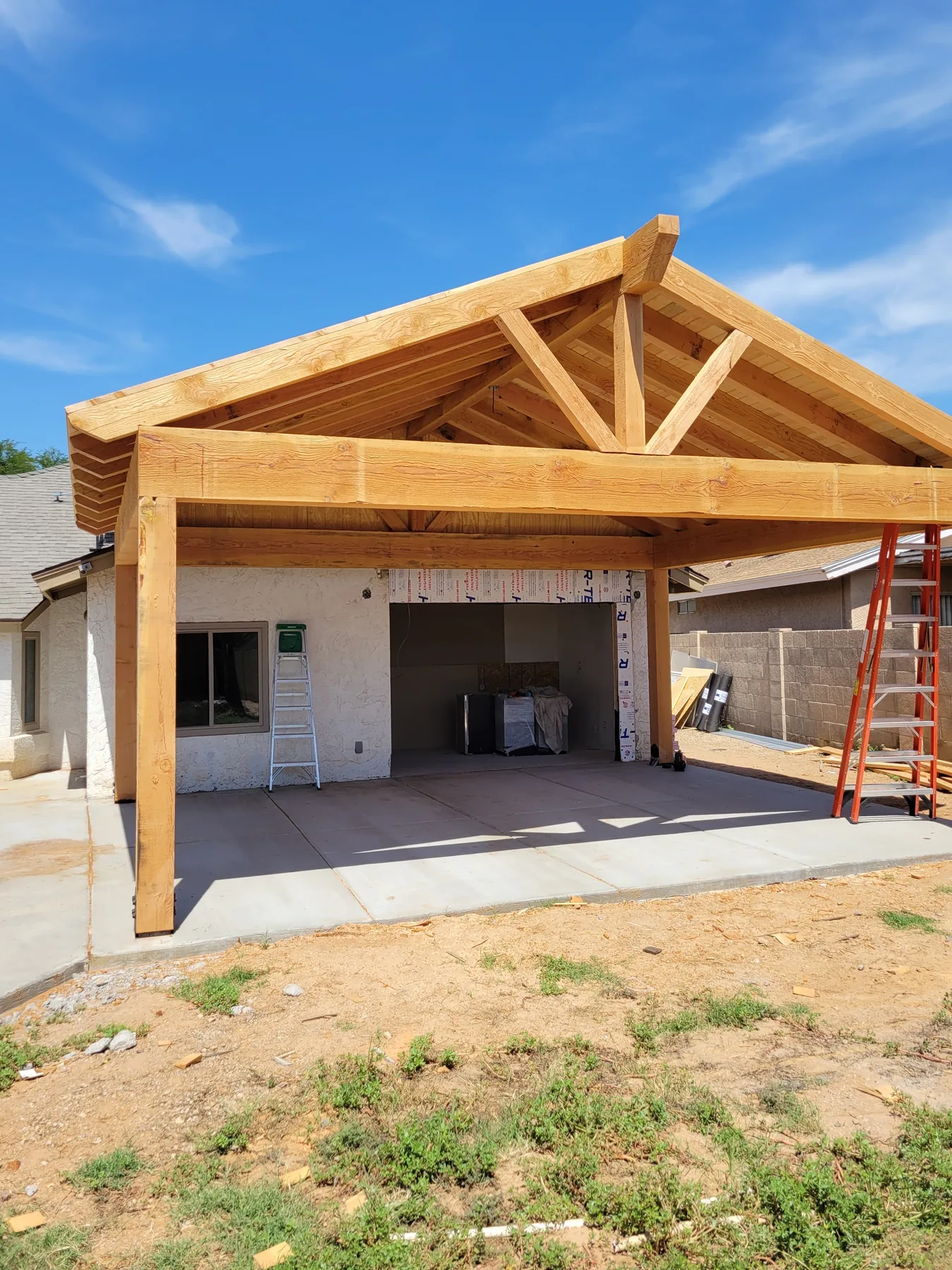Concrete patio installation by ACI Construction Group LLC in Phoenix