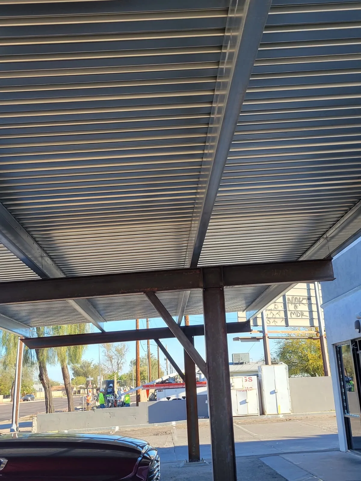 Parking cover construction by ACI Construction Group LLC in Phoenix